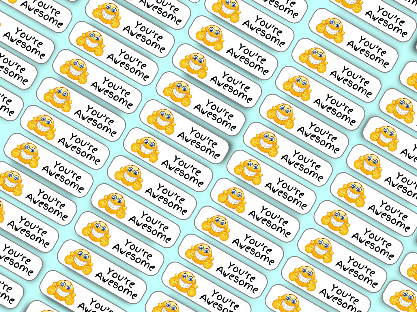 You're Awesome Label Name Stickers