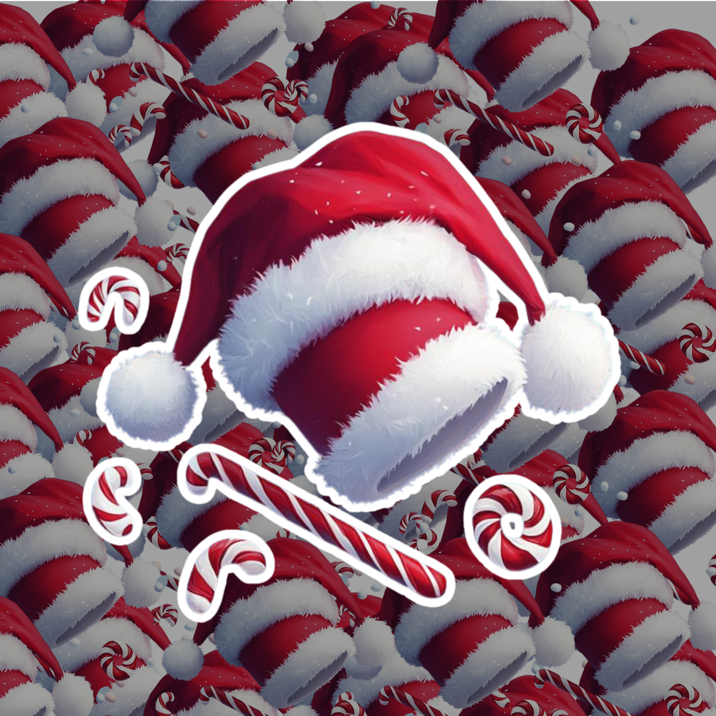 Santa's Hat Sticker Set