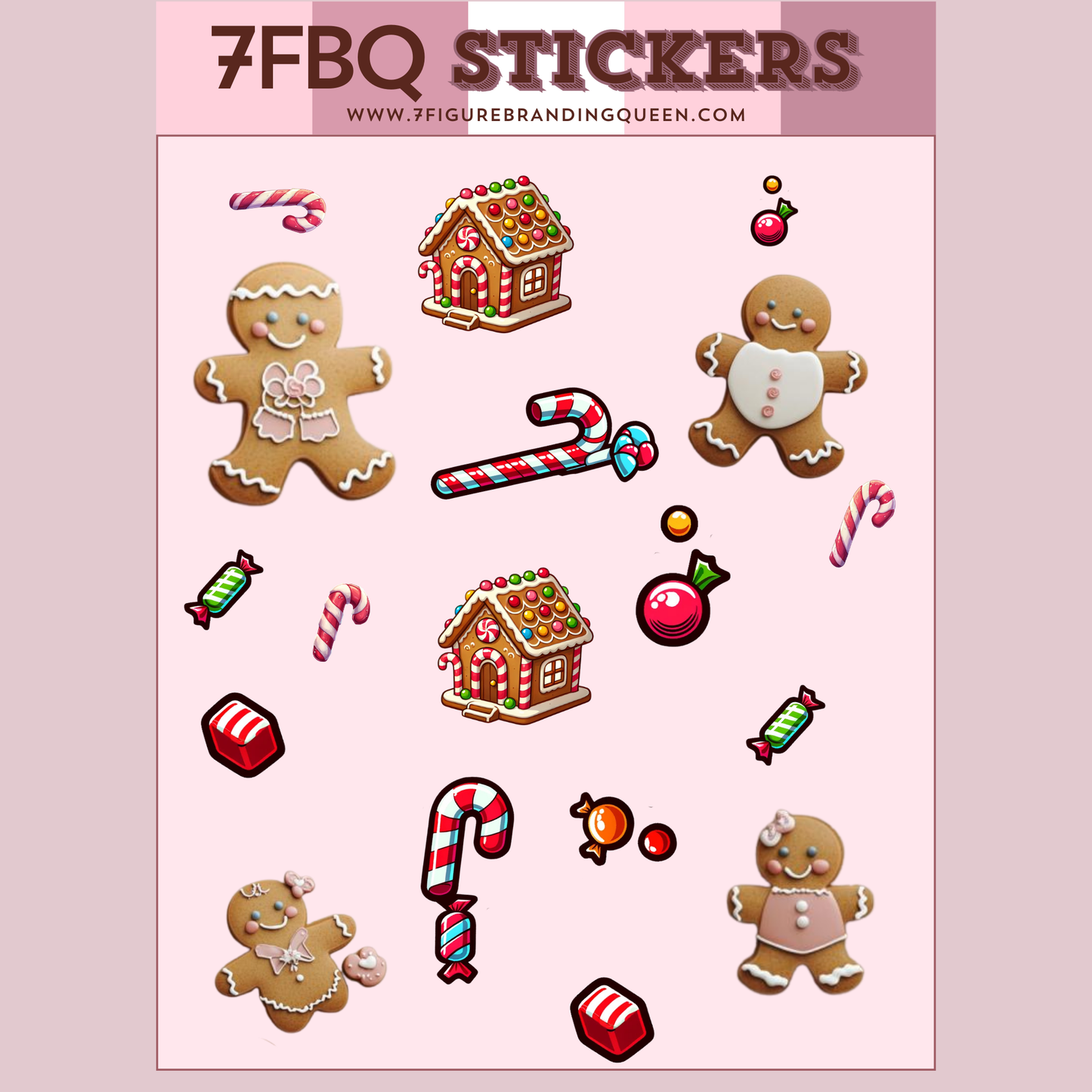 GingerBread Dash Sticker Set
