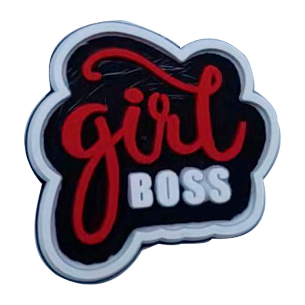 Cartoon Shoe Charms Black Girl Boss Croc