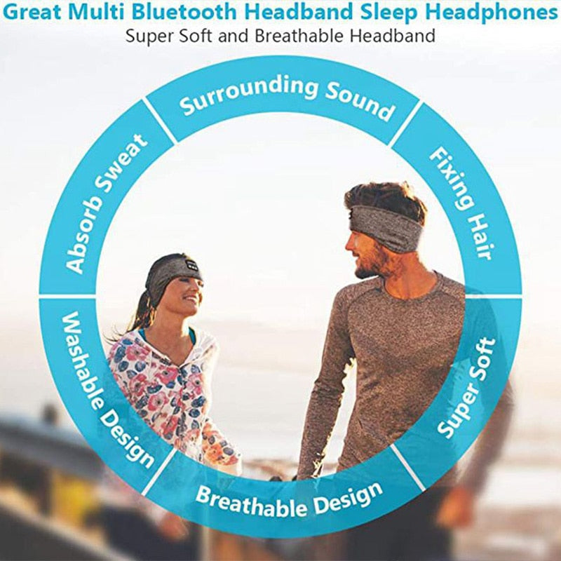 Wireless Bluetooth Earphone Sleeping Sports - Band Headphone