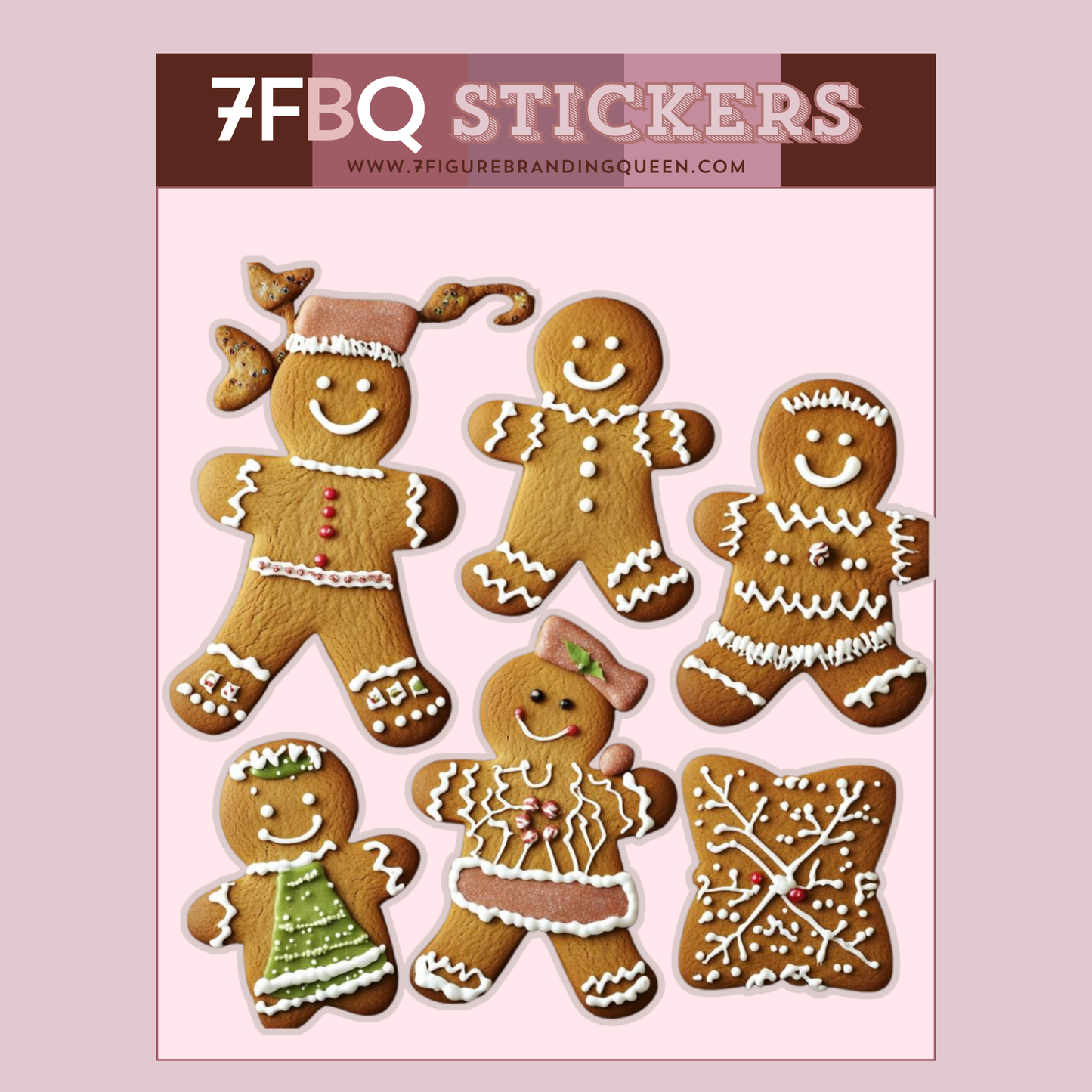 GingerBread Dash Sticker Set