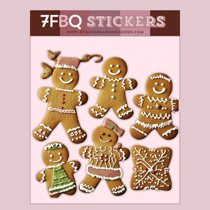 GingerBread Dash Sticker Set
