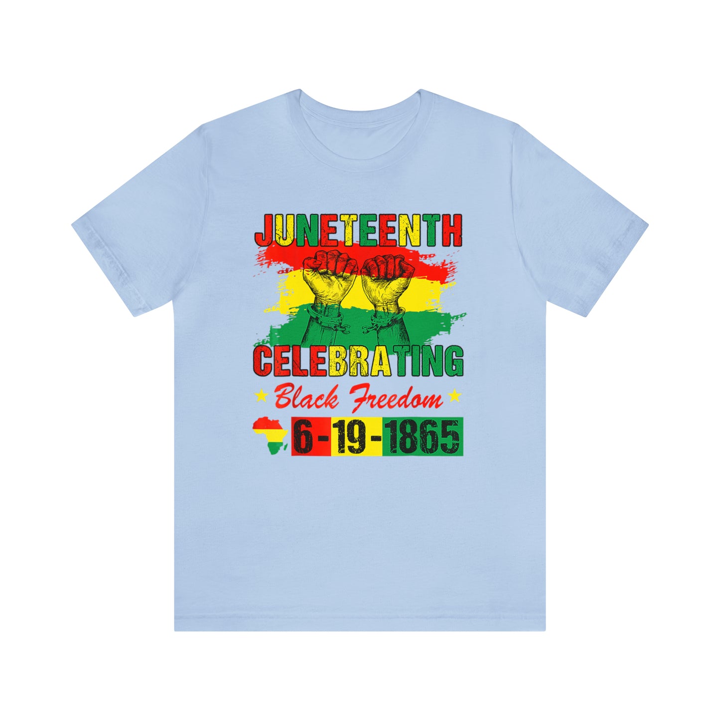 Celebrating Juneteeth Unisex Jersey Short T-Shirt