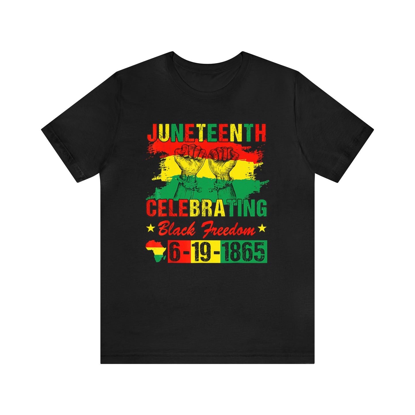 Celebrating Juneteeth Unisex Jersey Short T-Shirt