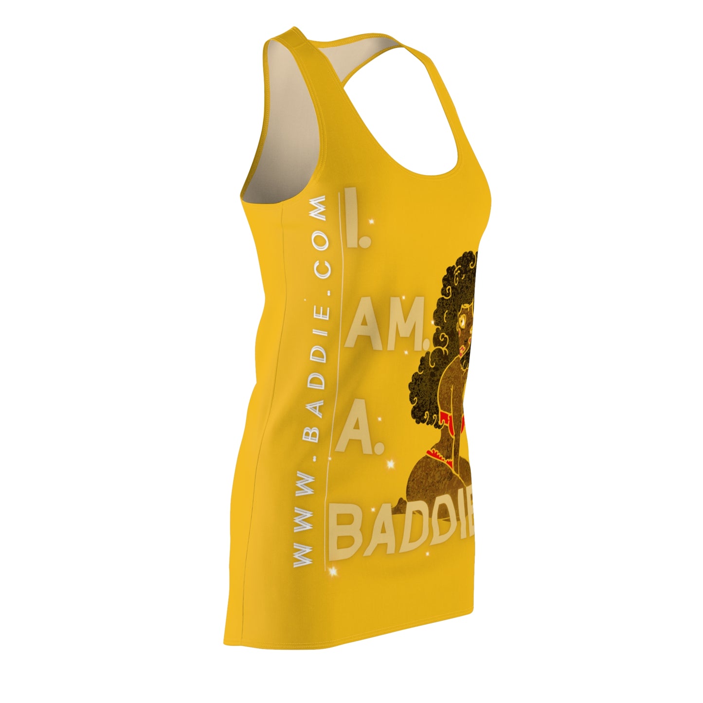 Women's Cut & Sew Racerback Dress Yellow