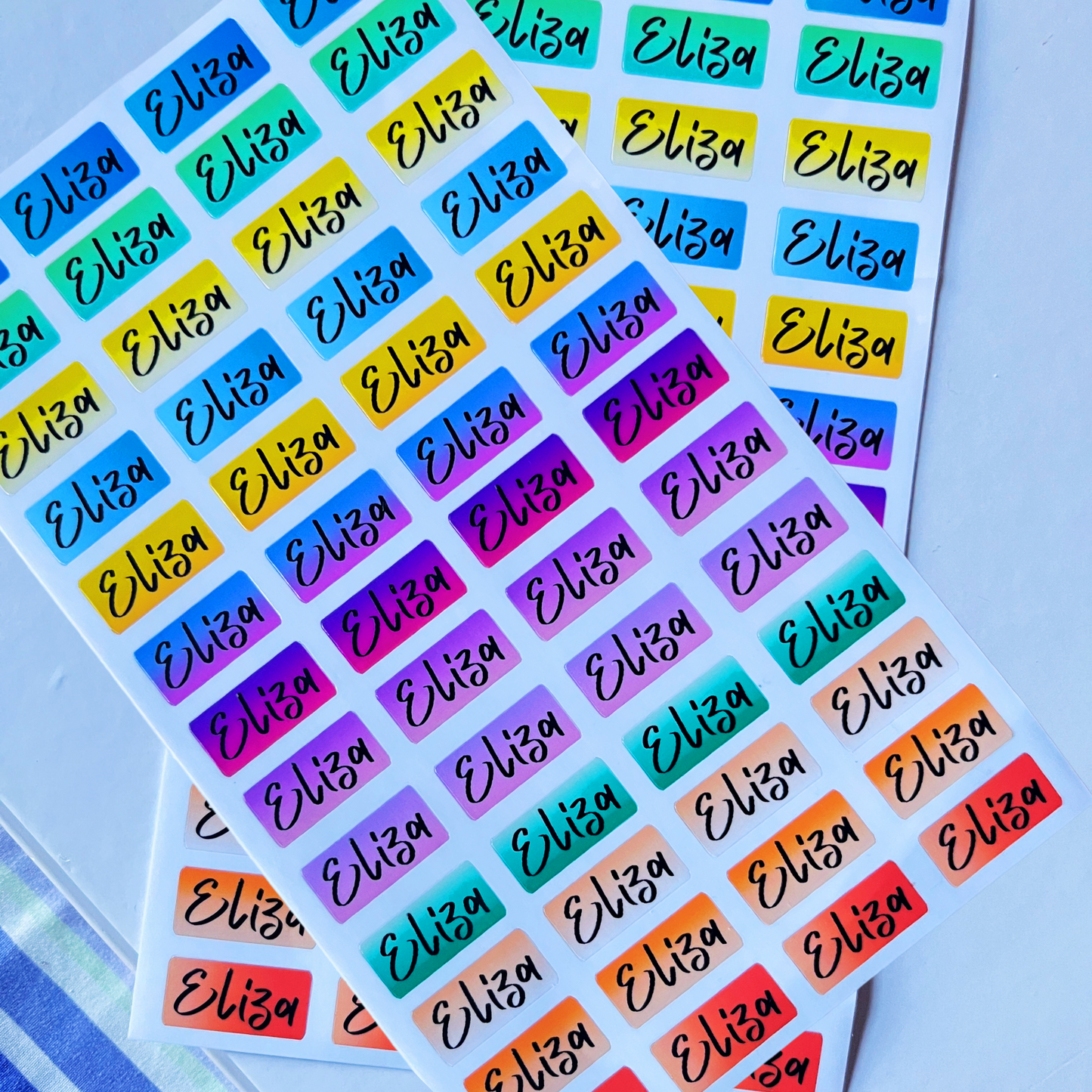 Eliza Label Name Stickers
