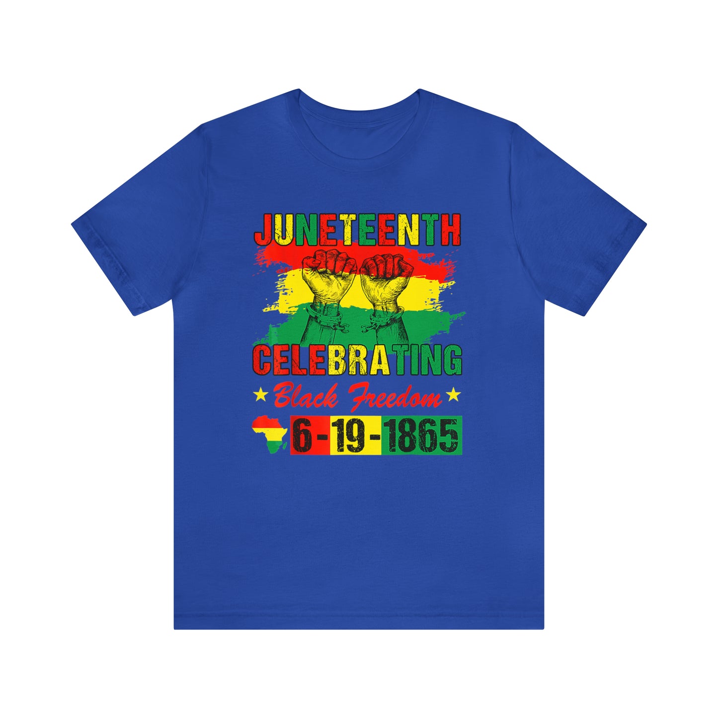 Celebrating Juneteeth Unisex Jersey Short T-Shirt
