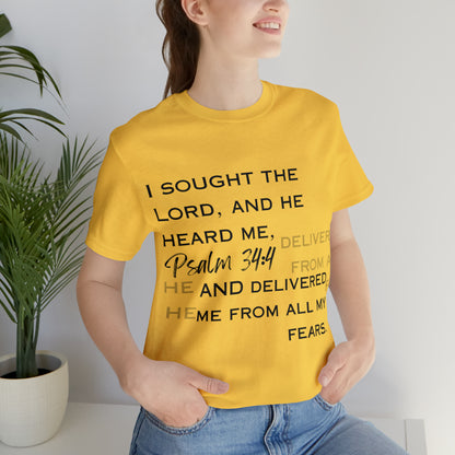 I sought The Lord Unisex Short Sleeve T-Shirt