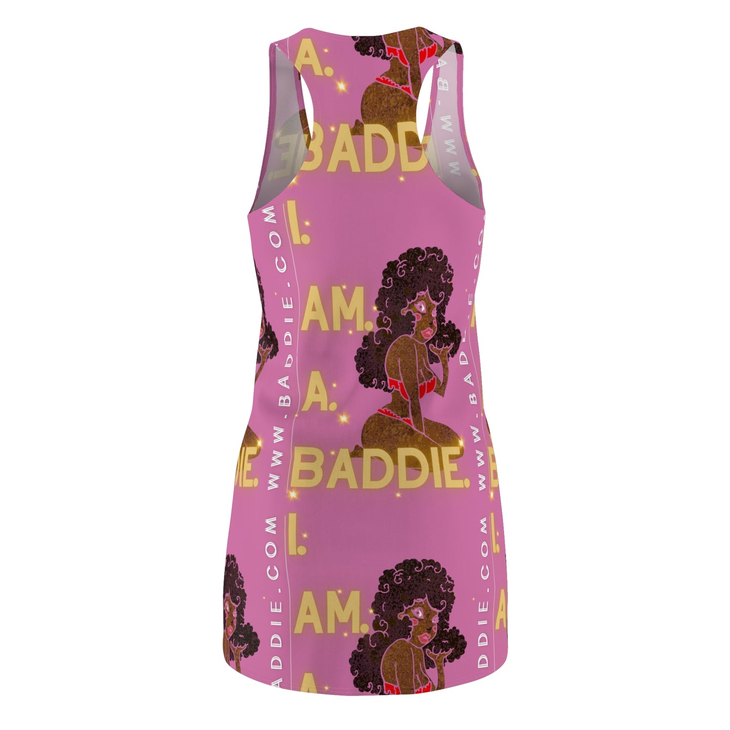 Women's Cut & Sew Racerback Dress Pink & Brown