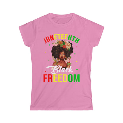 Juneteenth Black Freedom Women's Softstyle T-Shirt