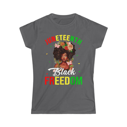 Juneteenth Black Freedom Women's Softstyle T-Shirt