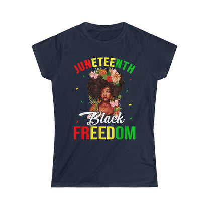 Juneteenth Black Freedom Women's Softstyle T-Shirt