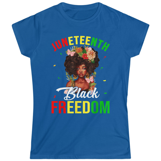 Juneteenth Black Freedom Women's Softstyle T-Shirt