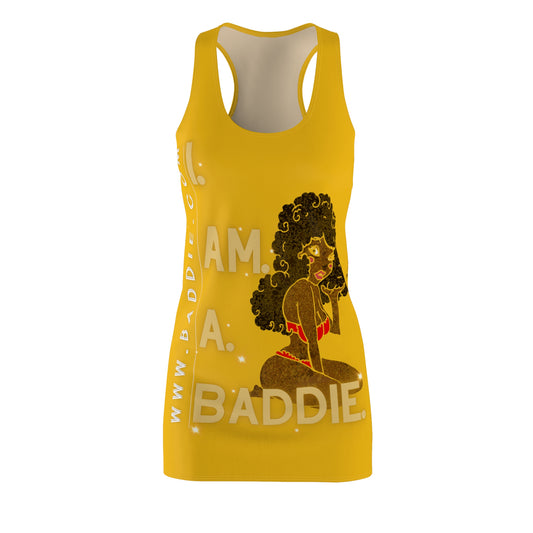 Women's Cut & Sew Racerback Dress Yellow