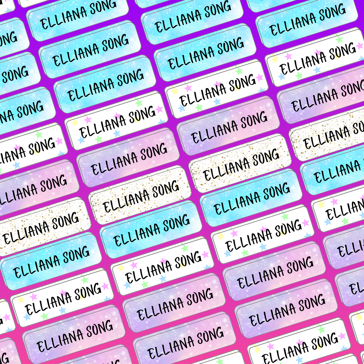 All The Stars Name Stickers