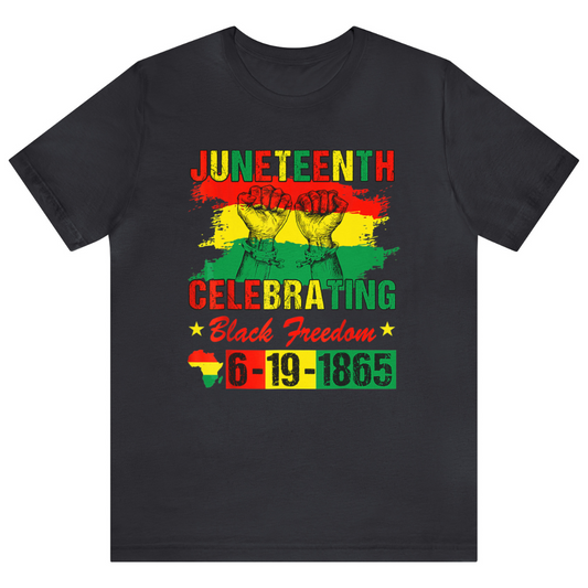 Celebrating Juneteeth Unisex Jersey Short T-Shirt