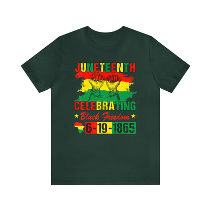 Celebrating Juneteeth Unisex Jersey Short T-Shirt