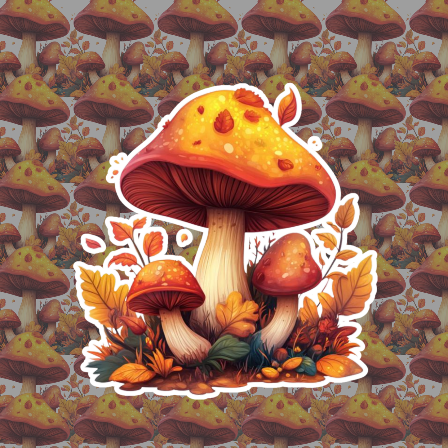Whimsical Mushroom Sticker Set