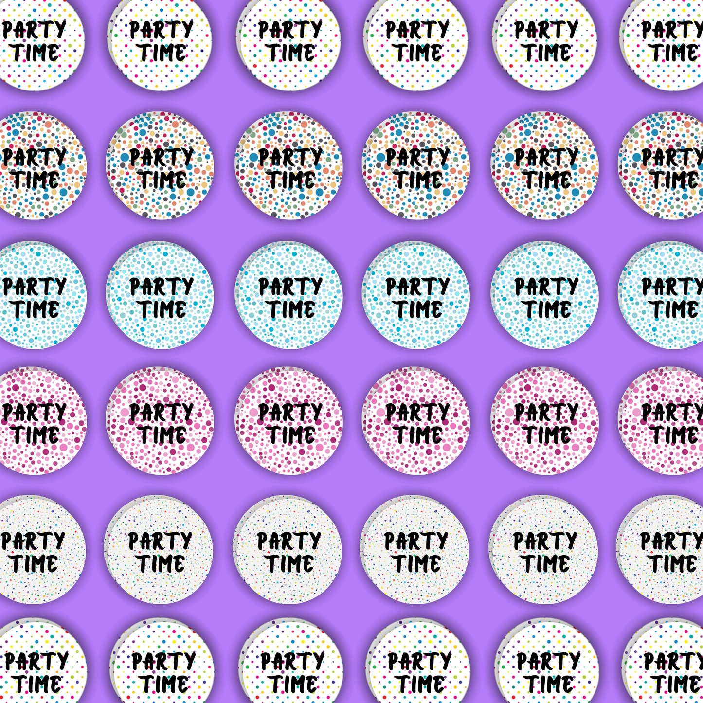 Party time Label Name Stickers