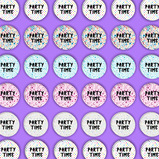Party time Label Name Stickers