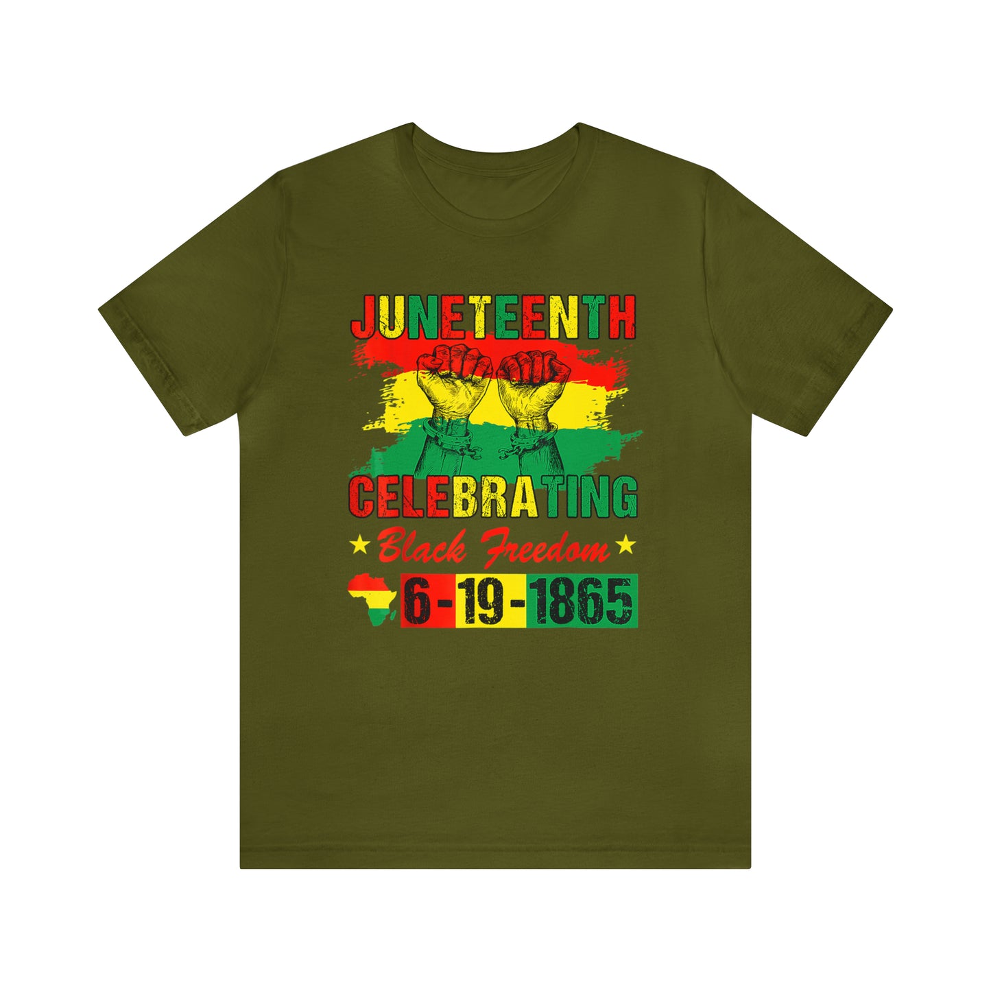 Celebrating Juneteeth Unisex Jersey Short T-Shirt