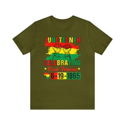 Celebrating Juneteeth Unisex Jersey Short T-Shirt