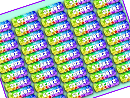 The Stars Label Name Stickers