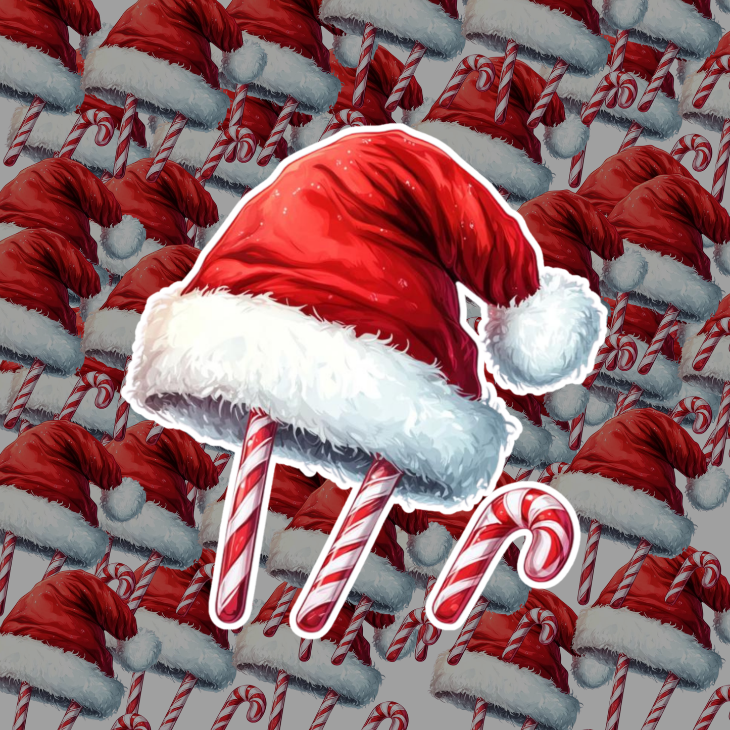 Santa's Hat Sticker Set