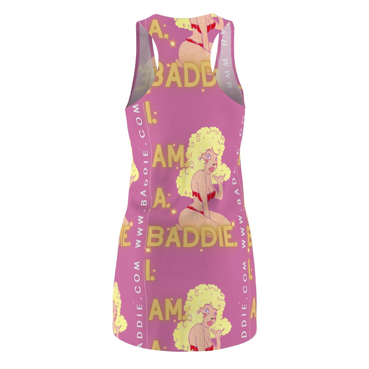 Women's Cut & Sew Racerback Dress Pink & Yellow
