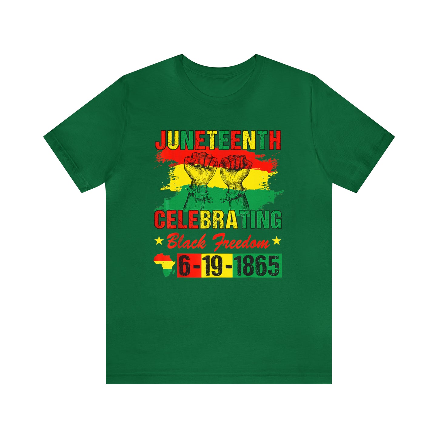 Celebrating Juneteeth Unisex Jersey Short T-Shirt