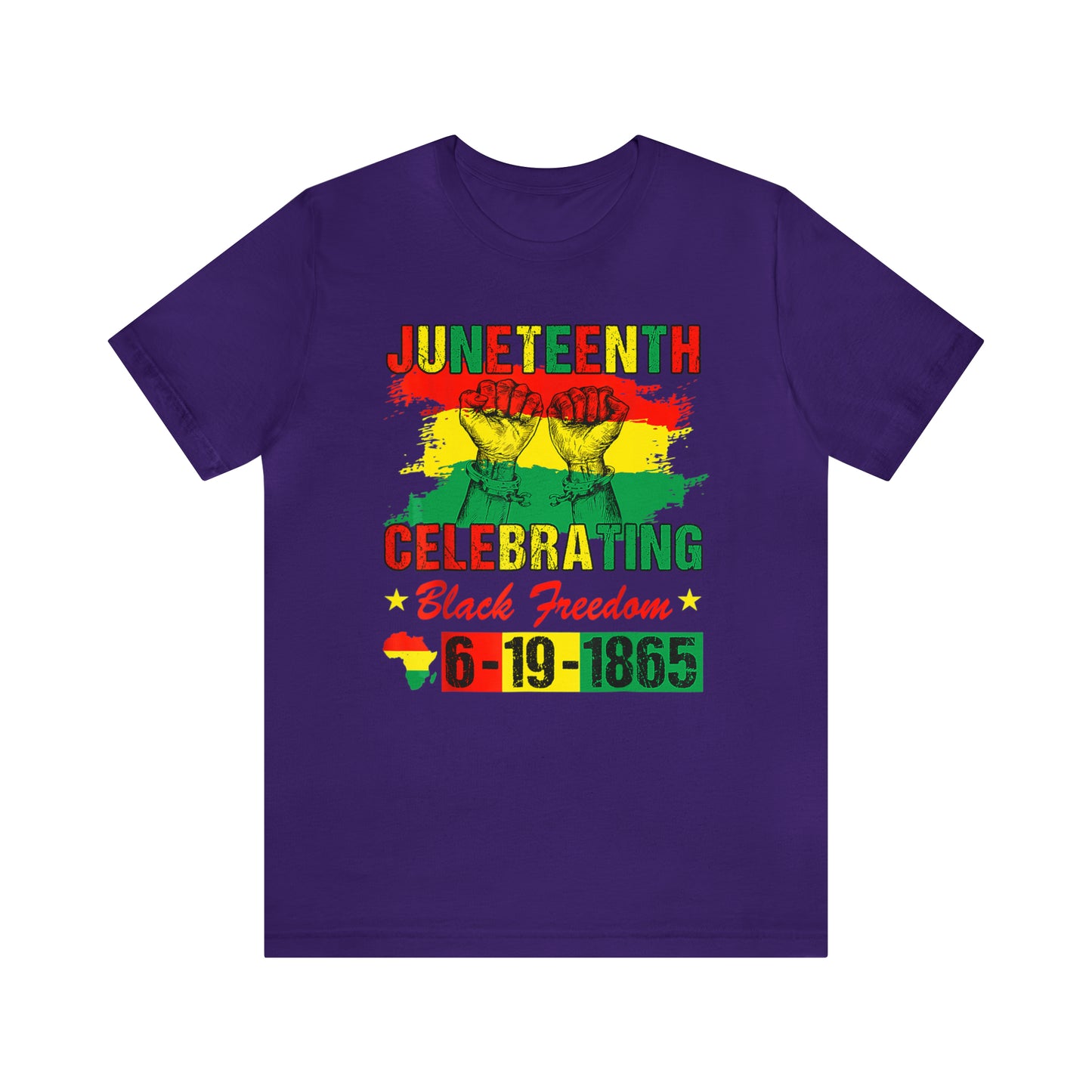 Celebrating Juneteeth Unisex Jersey Short T-Shirt