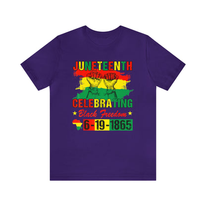 Celebrating Juneteeth Unisex Jersey Short T-Shirt