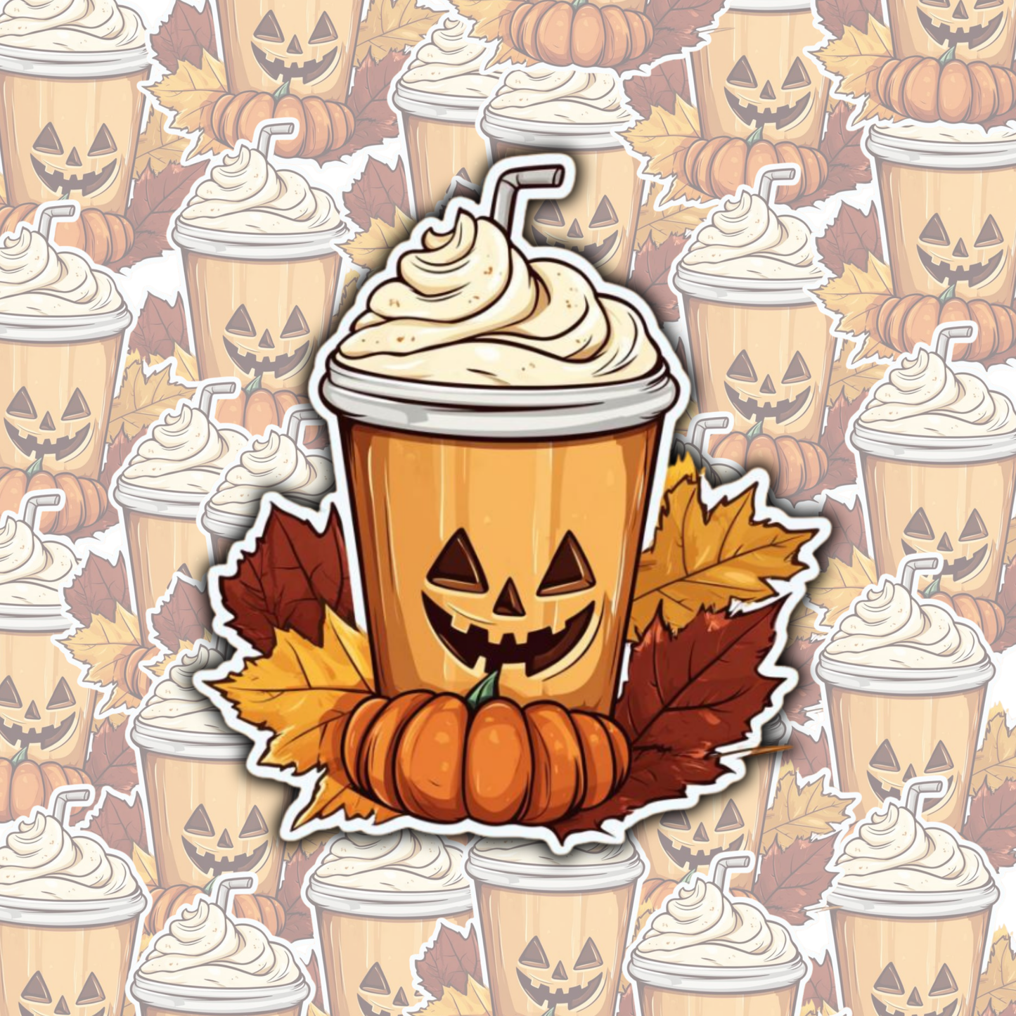 Autumn Latte Sticker Set