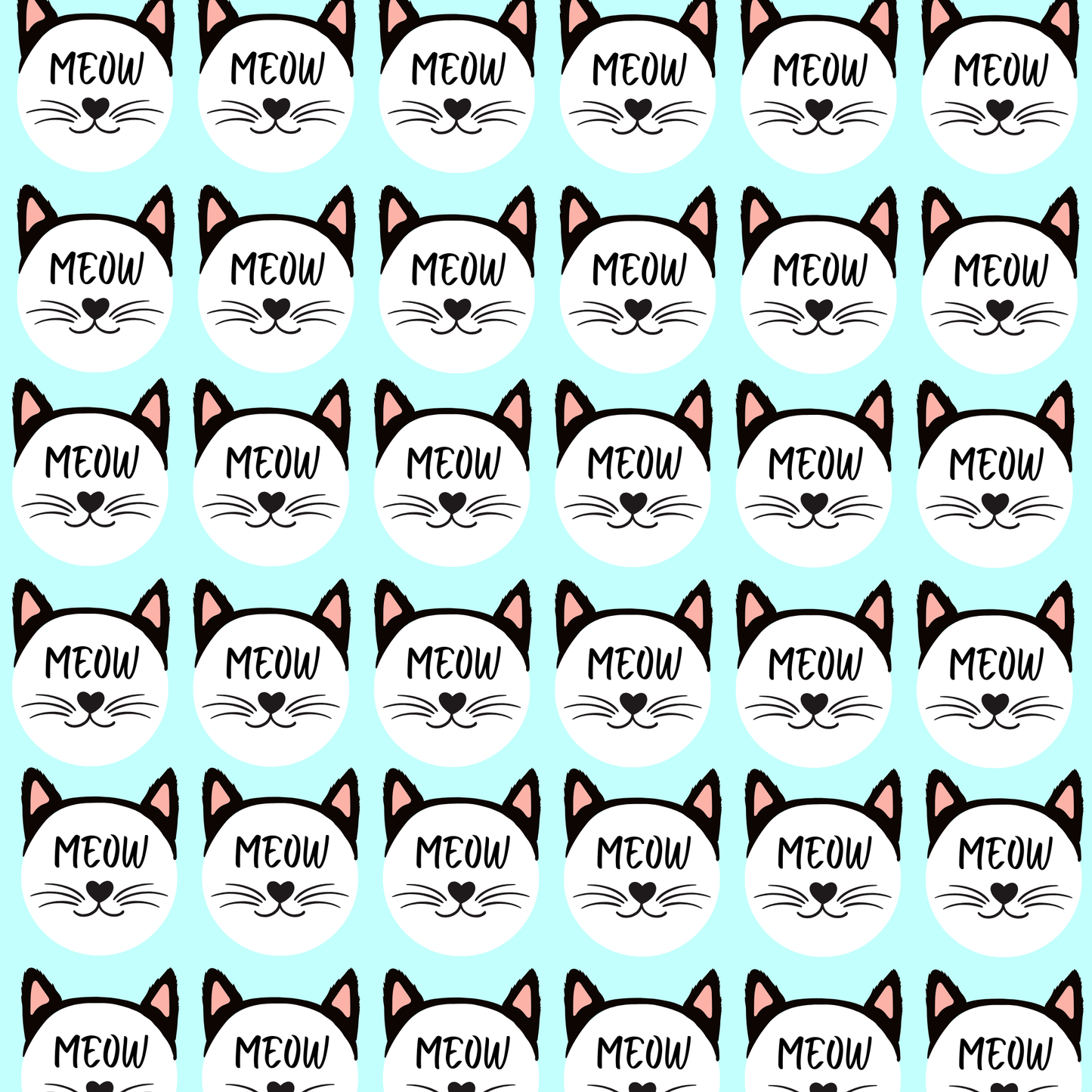 Meow Label Name Stickers