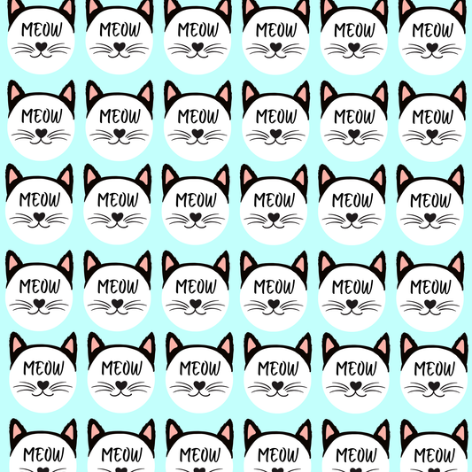 Meow Label Name Stickers