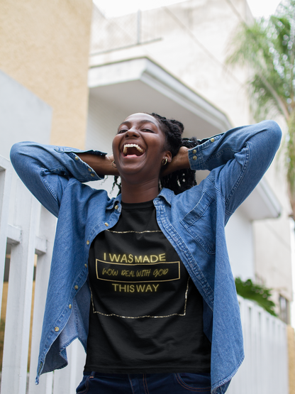 I Was Made This Way Gold Unisex Short Sleeve Tee