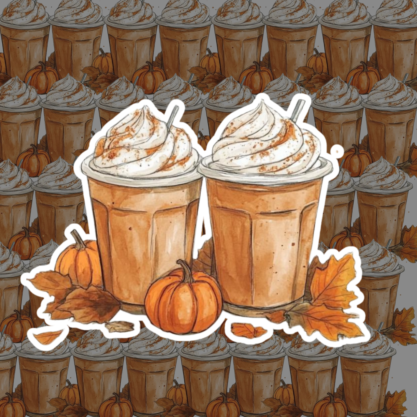 Autumn Latte Sticker Set