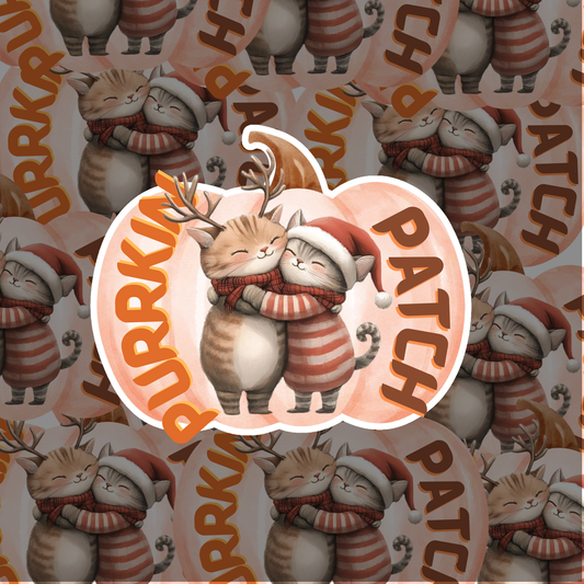 Purrkin Patch Autumn Cat Sticker