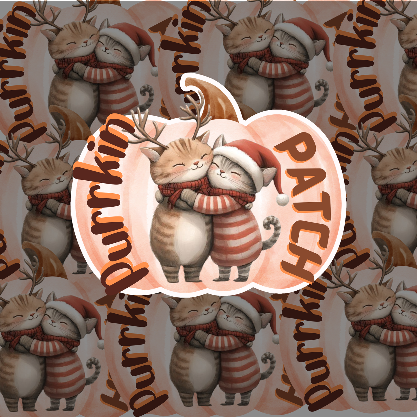 Purrkin Patch Autumn Cat Sticker