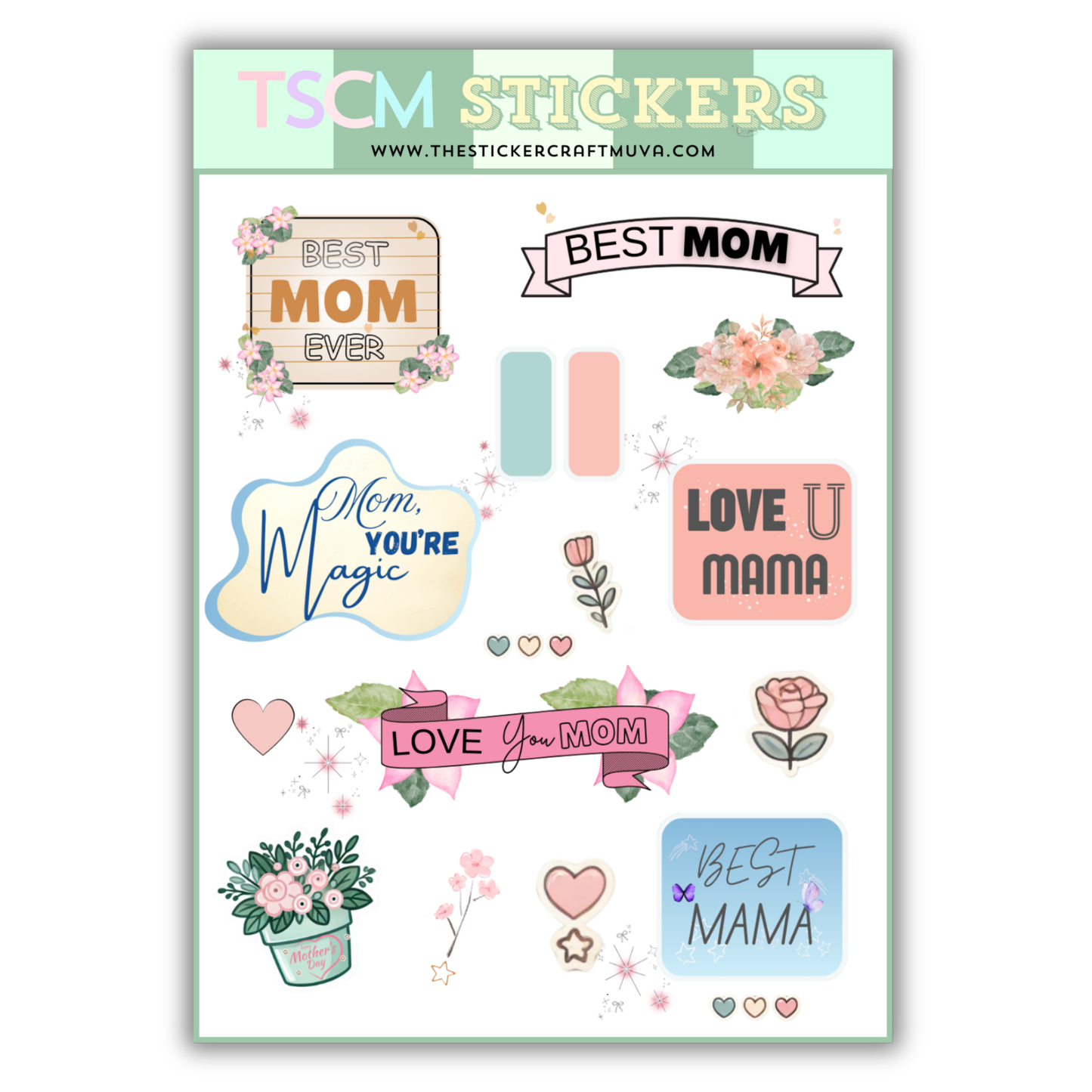 Best Mom Ever Planner Stickers