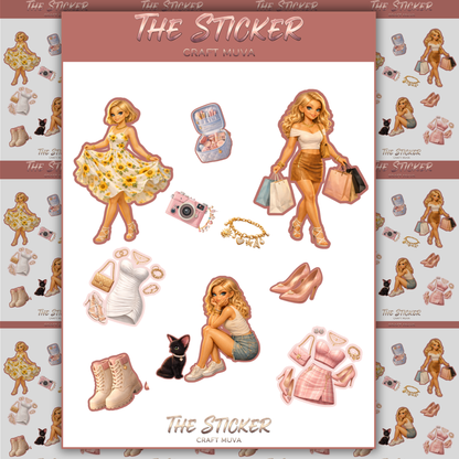 Dreamy Doll Sticker Sheet