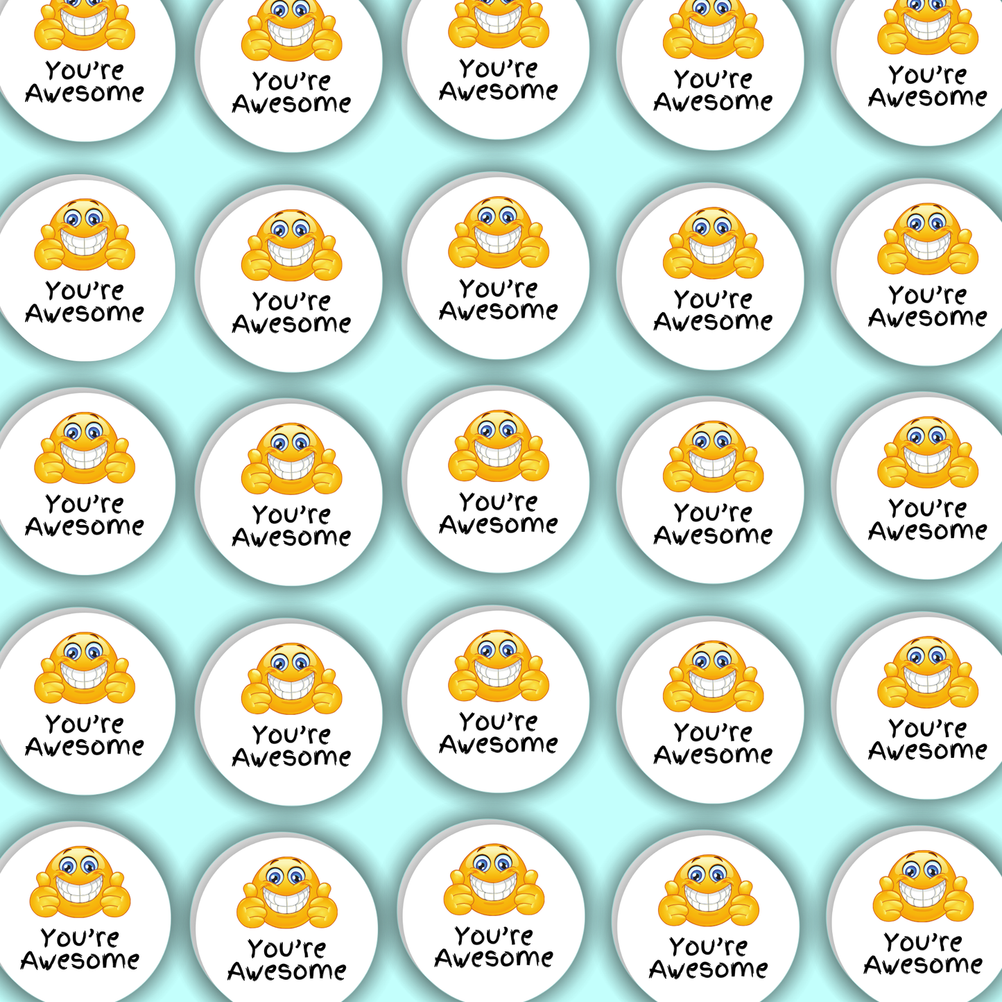 You're Awesome Label Name Stickers