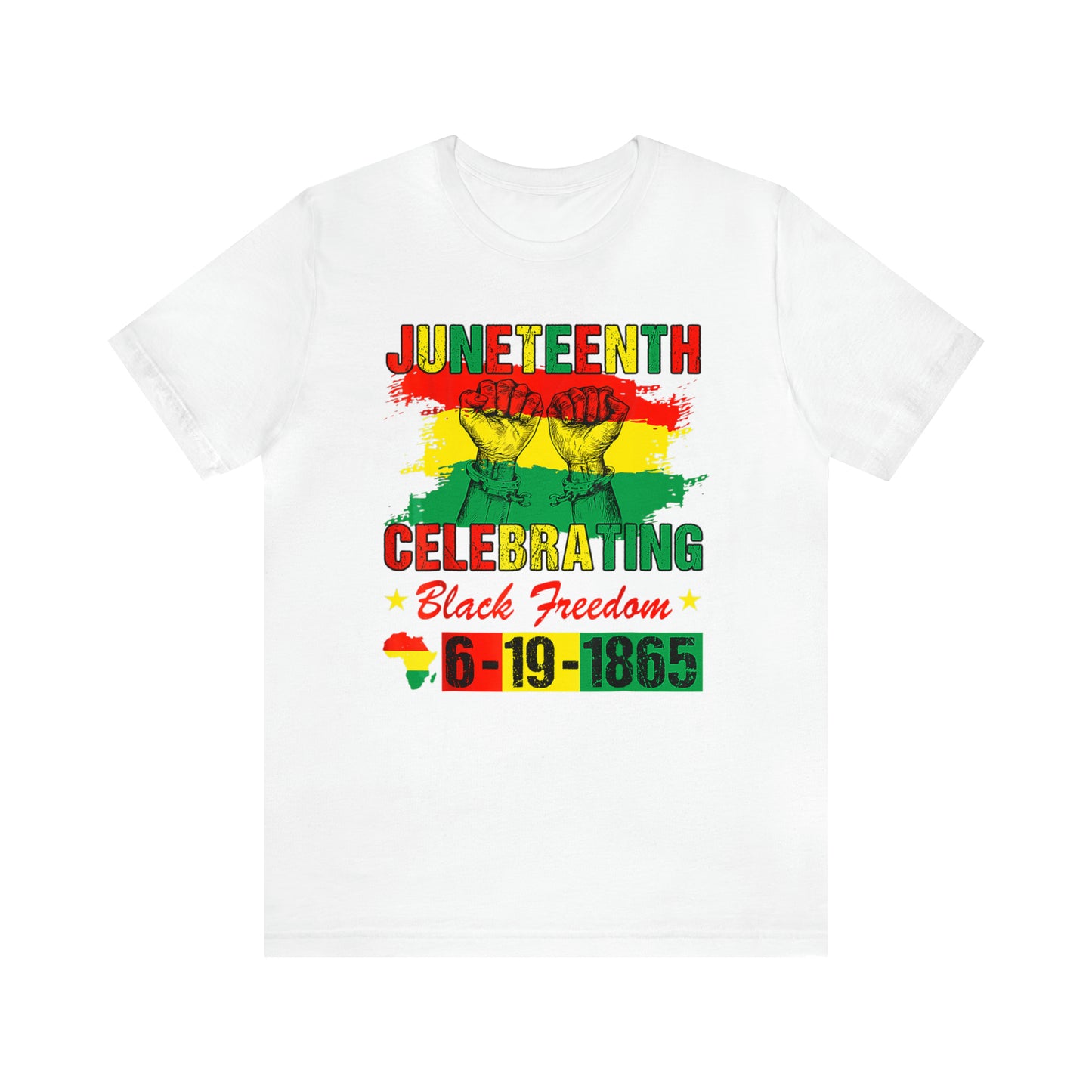 Celebrating Juneteeth Unisex Jersey Short T-Shirt