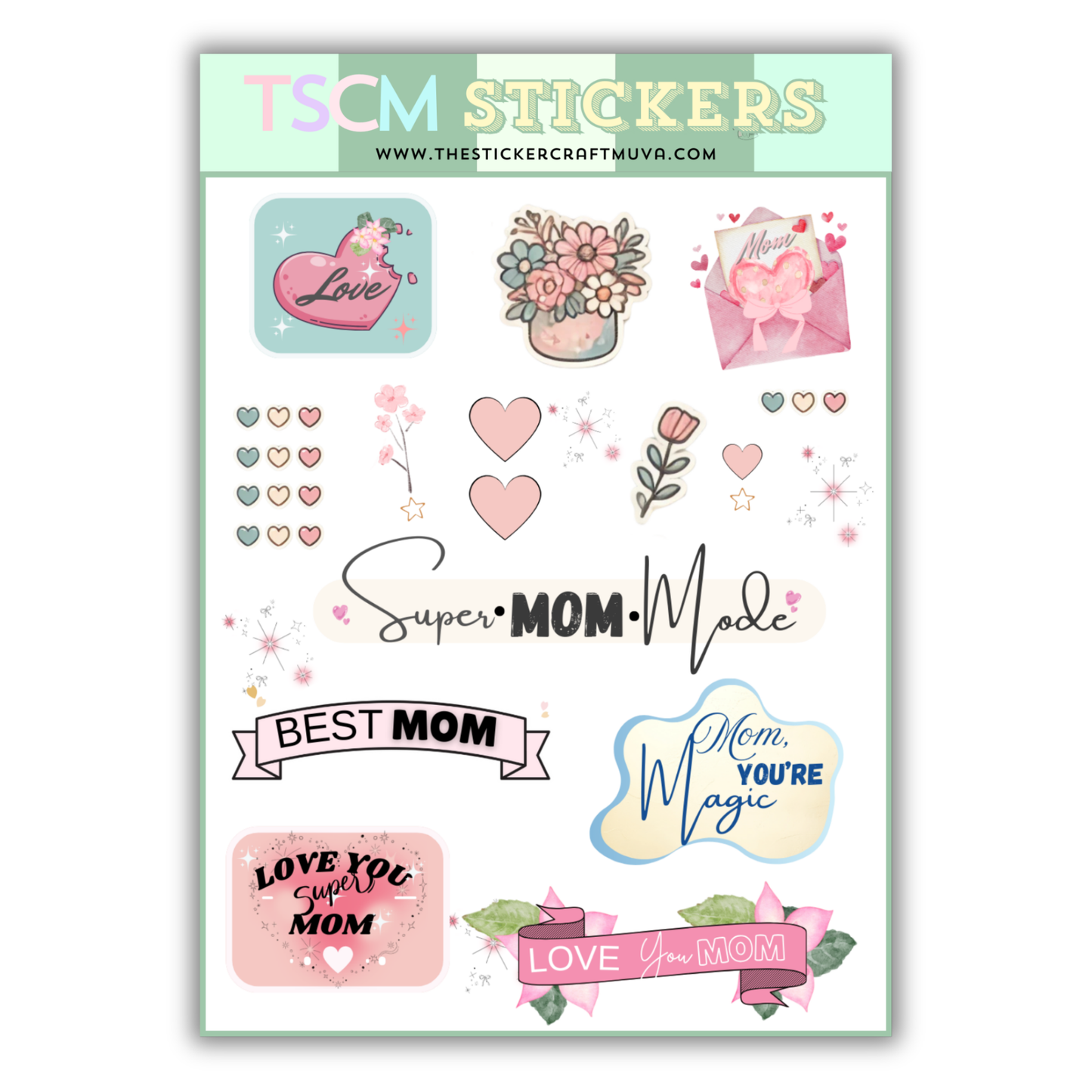 Best Mom Ever Planner Stickers