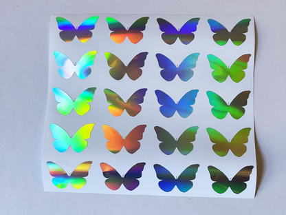 Butterfly Holographic Stickers