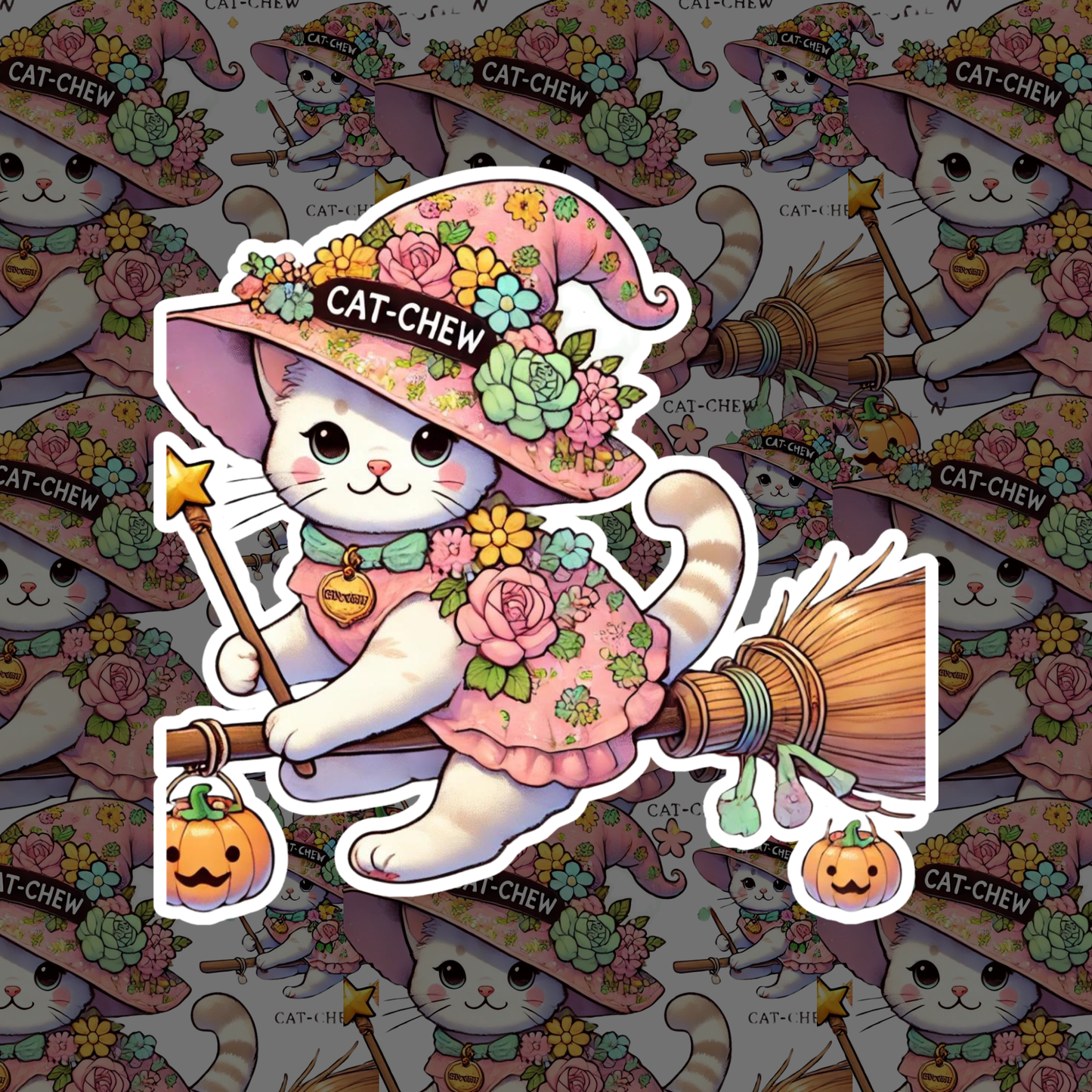 Cat-Chew Sticker Set