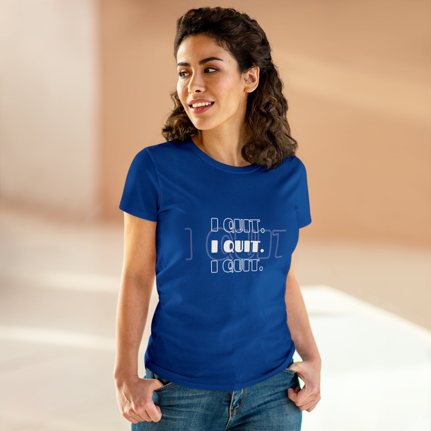 I Quit | Women's Midweight Cotton Tee