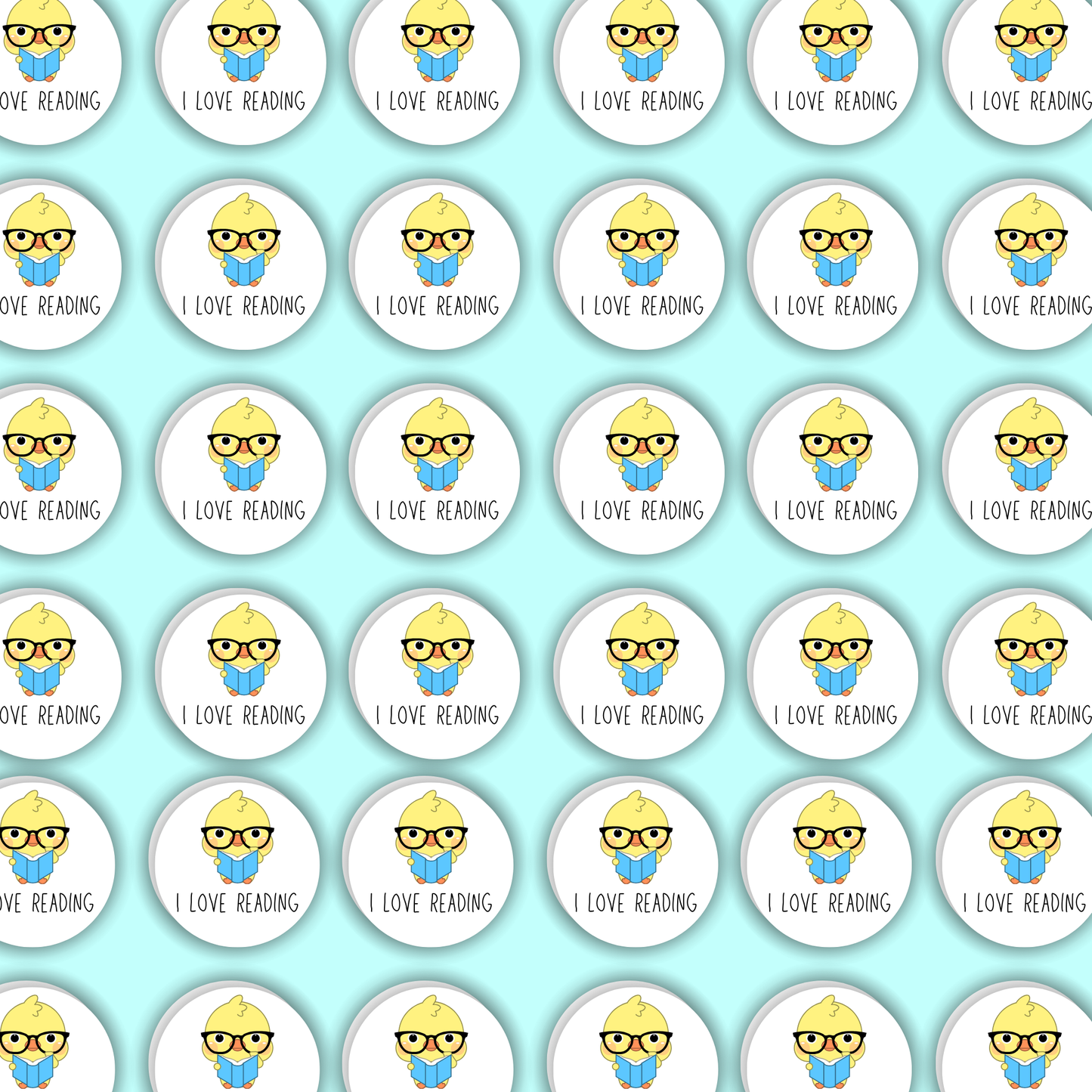 I Love Reading Label Name Stickers