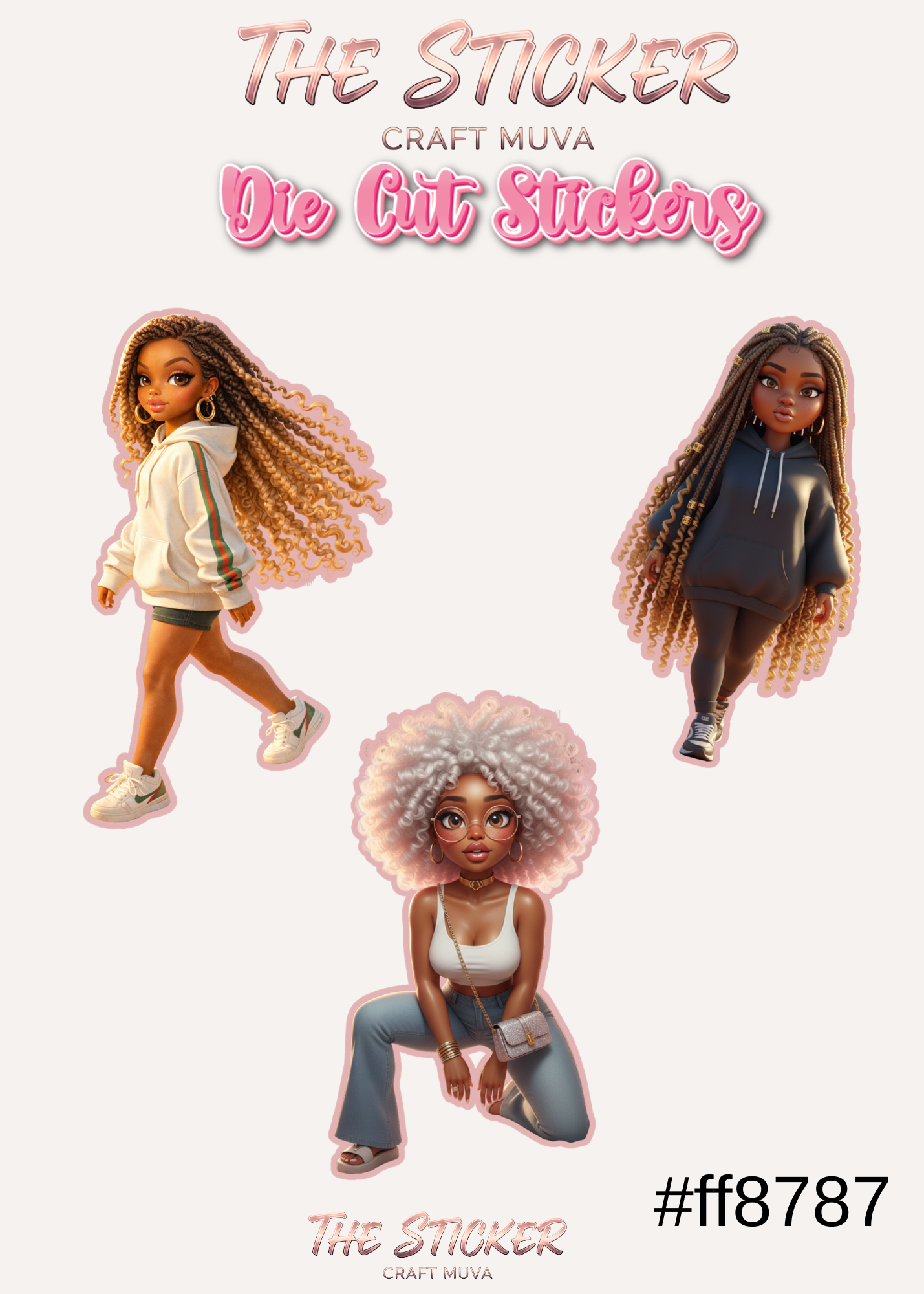 Honey Glow Die Cut Stickers